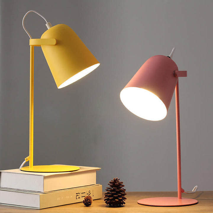 Nordic Macaron Bucket Table Lamp | Scandinavian Desk Light