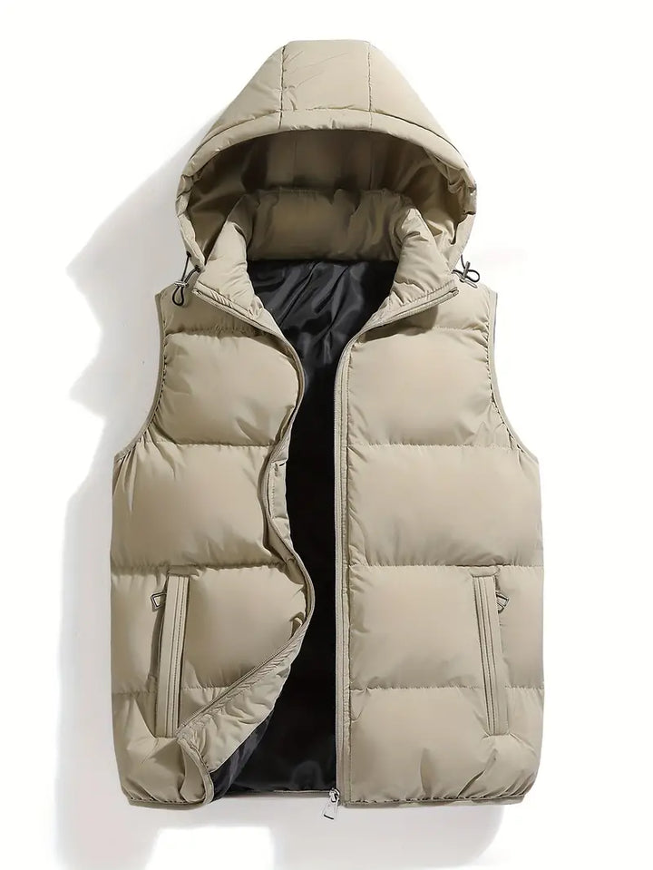 Durable Padded Men's Hooded Vest – Leonardo