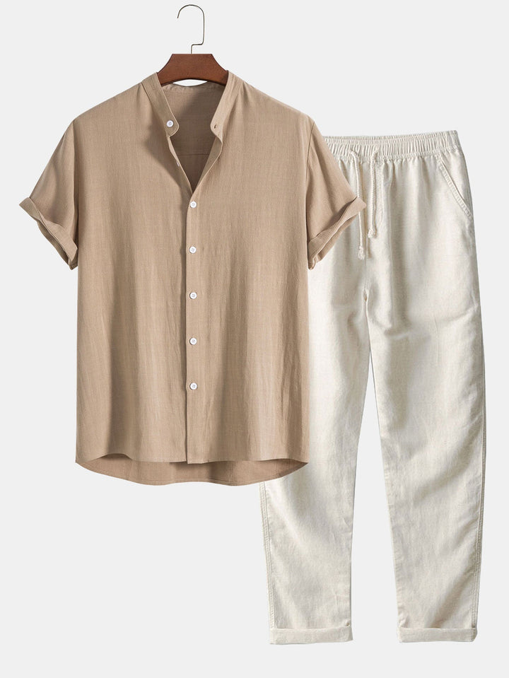 Linen Shirt and Pants Set - Antonio