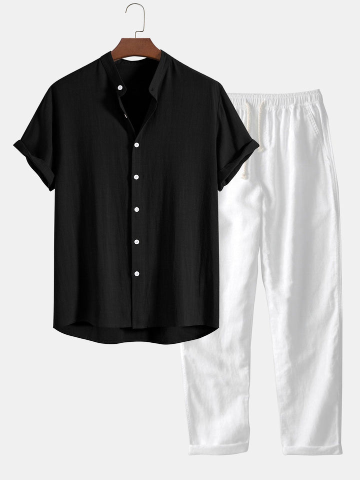Linen Shirt and Pants Set - Antonio