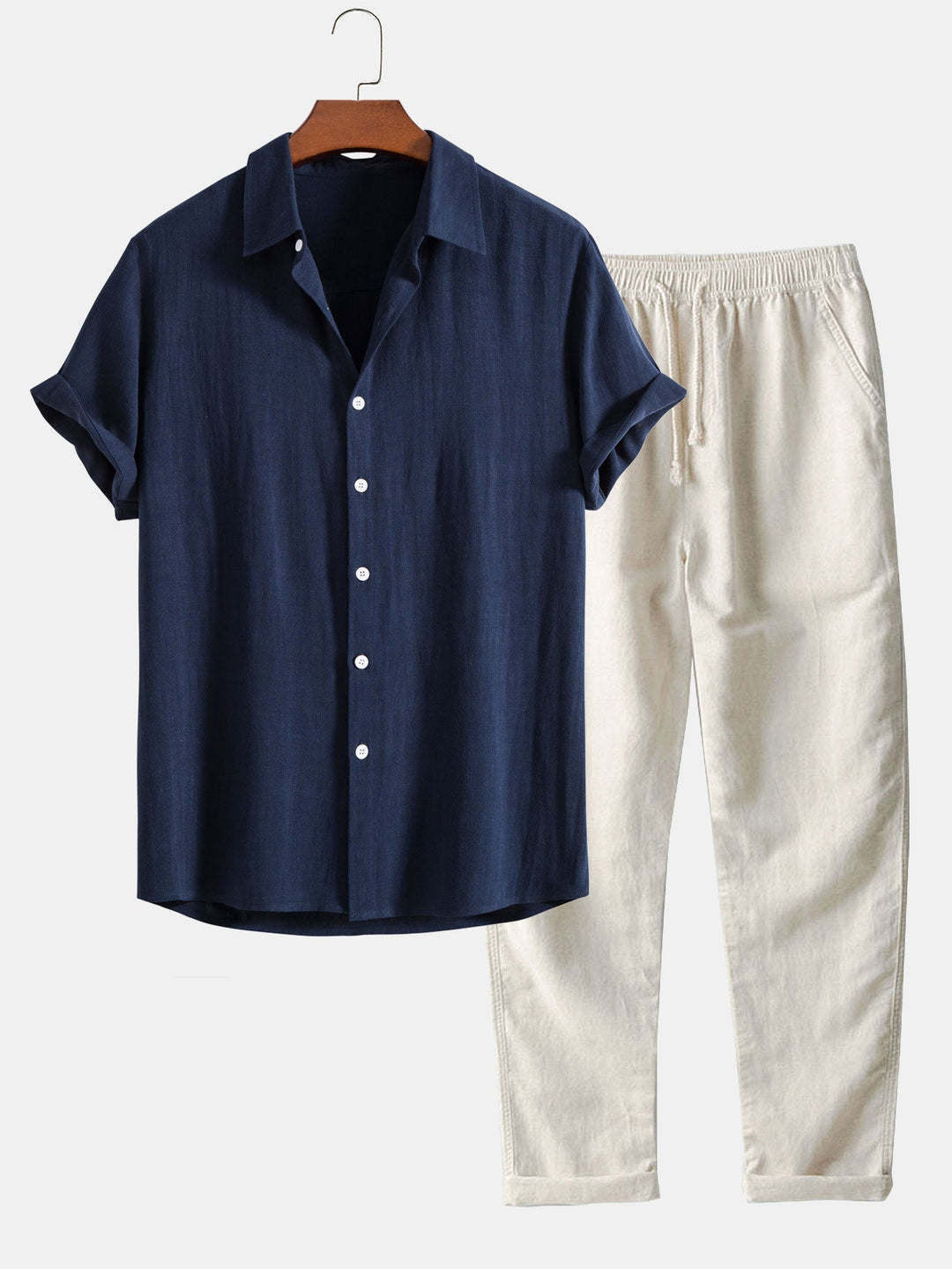 Linen Shirt and Pants Set - Antonio