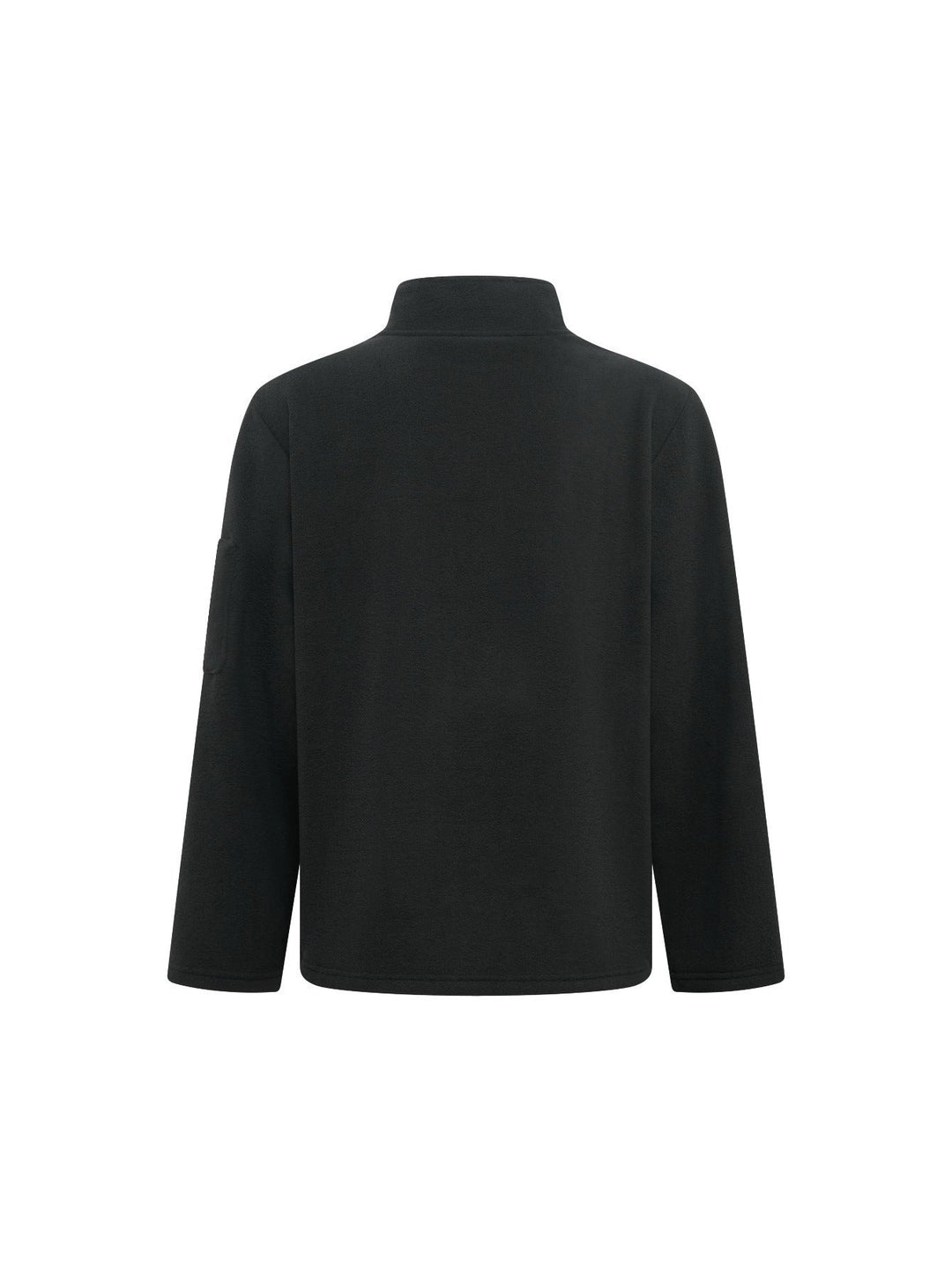 Men's Fleece Jacket with Stand-Up Collar, Windproof and with Stretch Fit