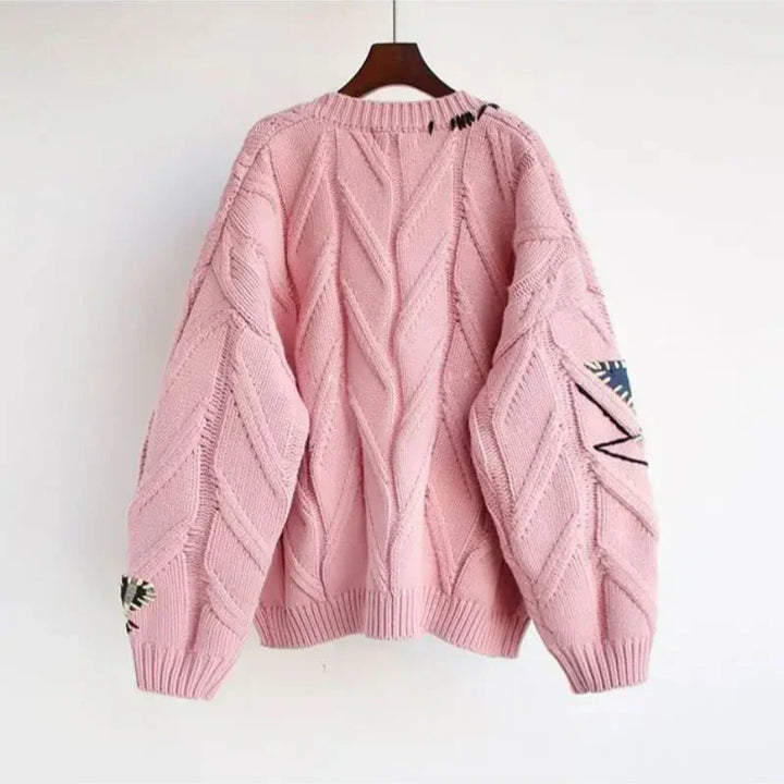 Knitted V-Neck Cardigan for Women
