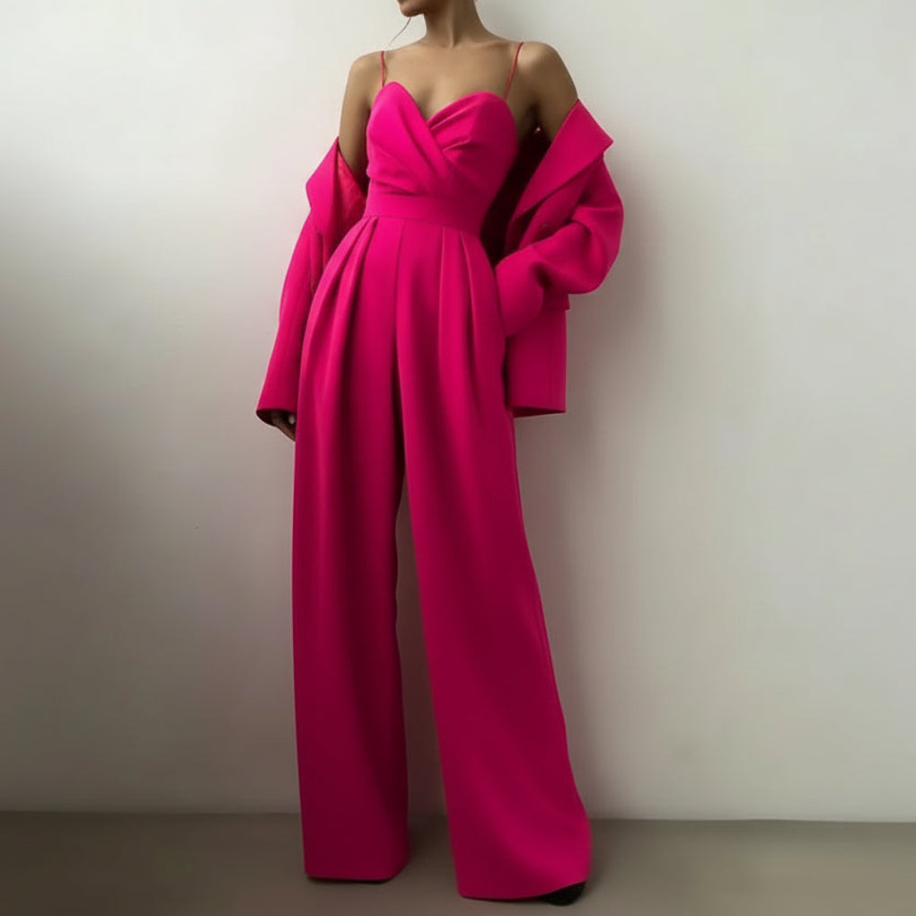 Sleeveless with High Waist Jumpsuit for Women
