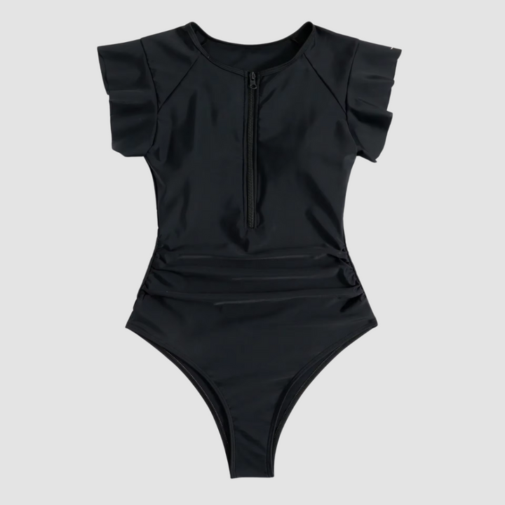 Zipper One-Piece Swimsuit for Women