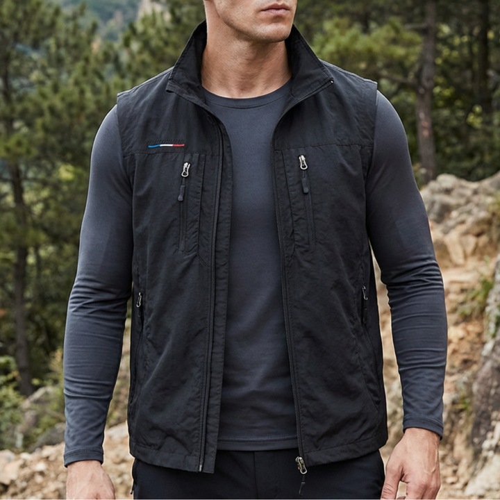 Breathable Multi-Pocket Vest for Men