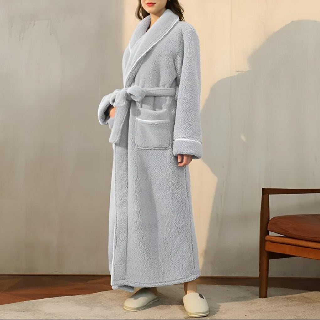 Luxe Fleece Warmth Comfort Bathrobe