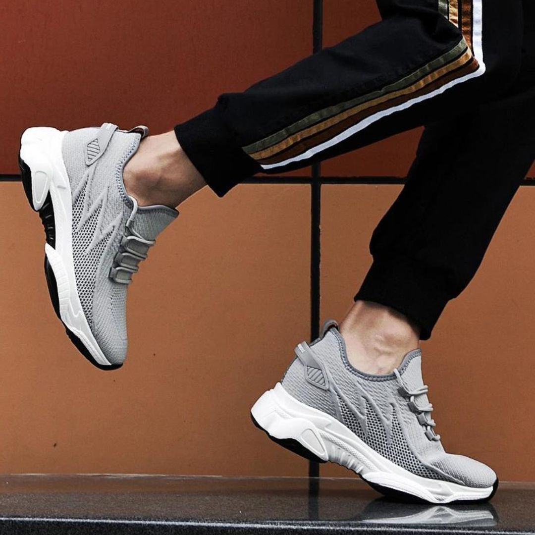 Stylish Men's Sneakers with Discreet Height Boost – MaxLift Boost