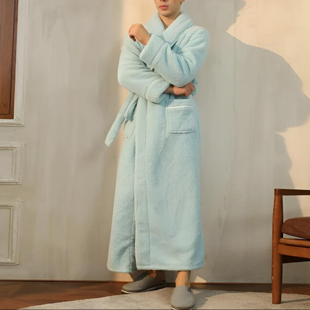 Luxe Fleece Warmth Comfort Bathrobe