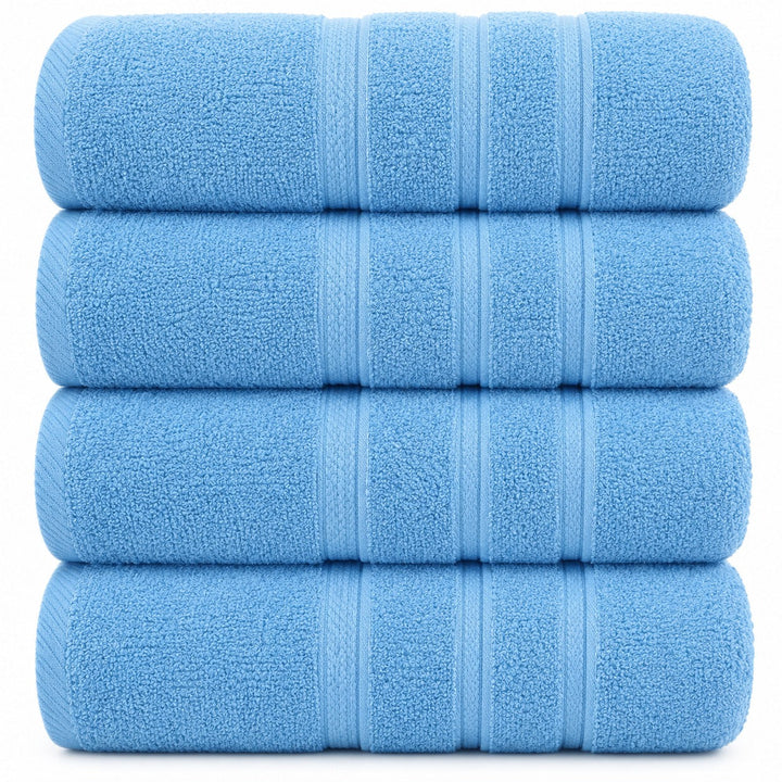 4-Piece Jumbo Bath Towel Set - Quick Dry Bathroom Towels