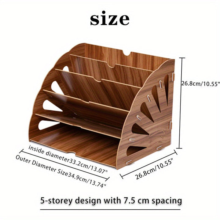 WoodFlow A4 Organizer – Elegant Storage for Every Desk