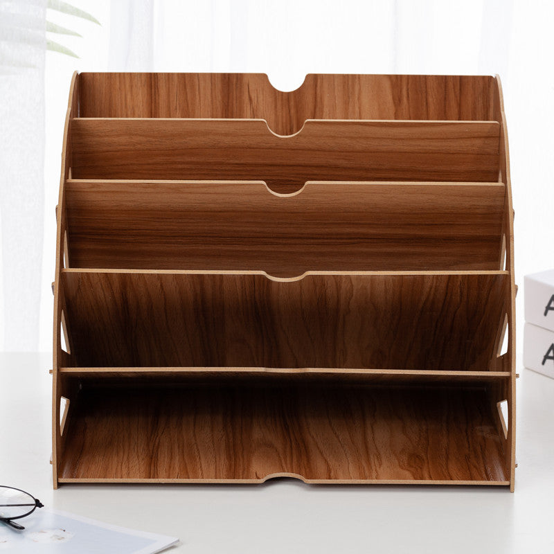 WoodFlow A4 Organizer – Elegant Storage for Every Desk