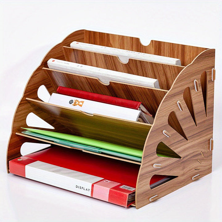 WoodFlow A4 Organizer – Elegant Storage for Every Desk