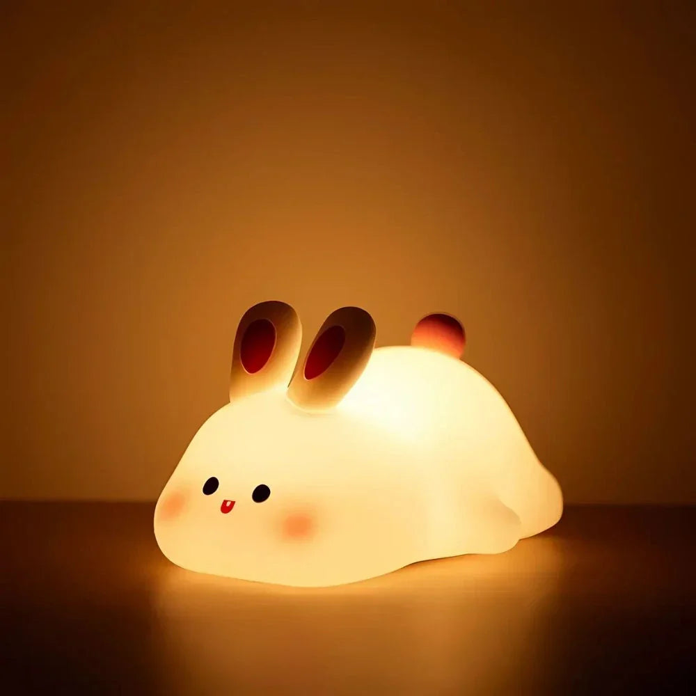 Adorable LED Night Lamp Adjustable Brightness with Sleep Timer
