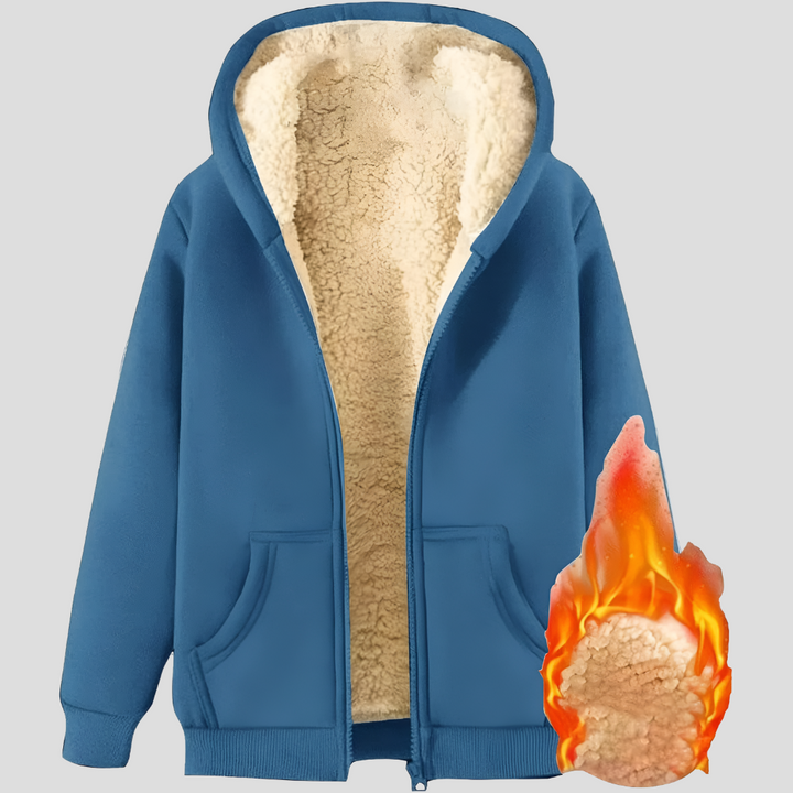 Warmth Fleece-Lined Winter Hoodie Jacket for Men