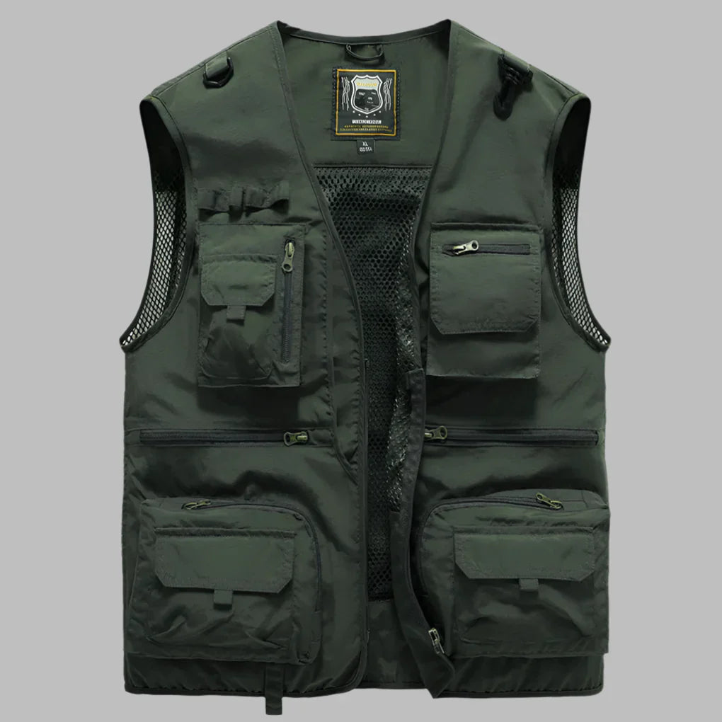 Multi‑Pocket Summer Vest for Men