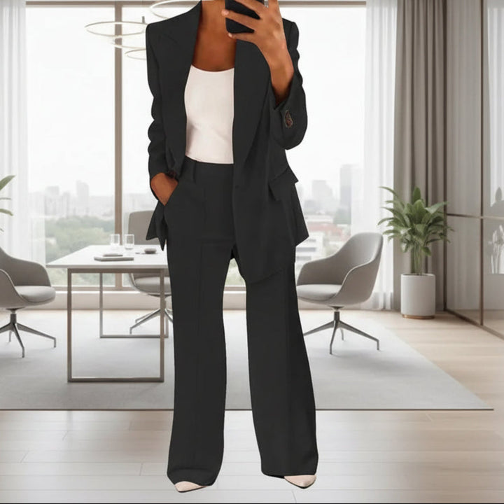 Women’s Pantsuit with Wide-Leg Trousers