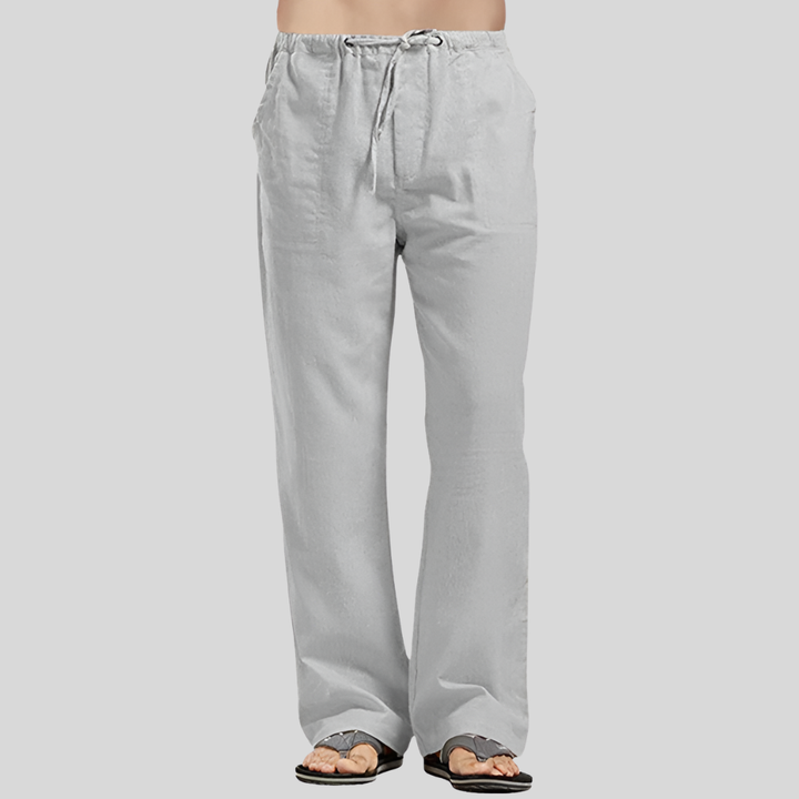 Breathable Linen Men's Pants with Oversized Fit