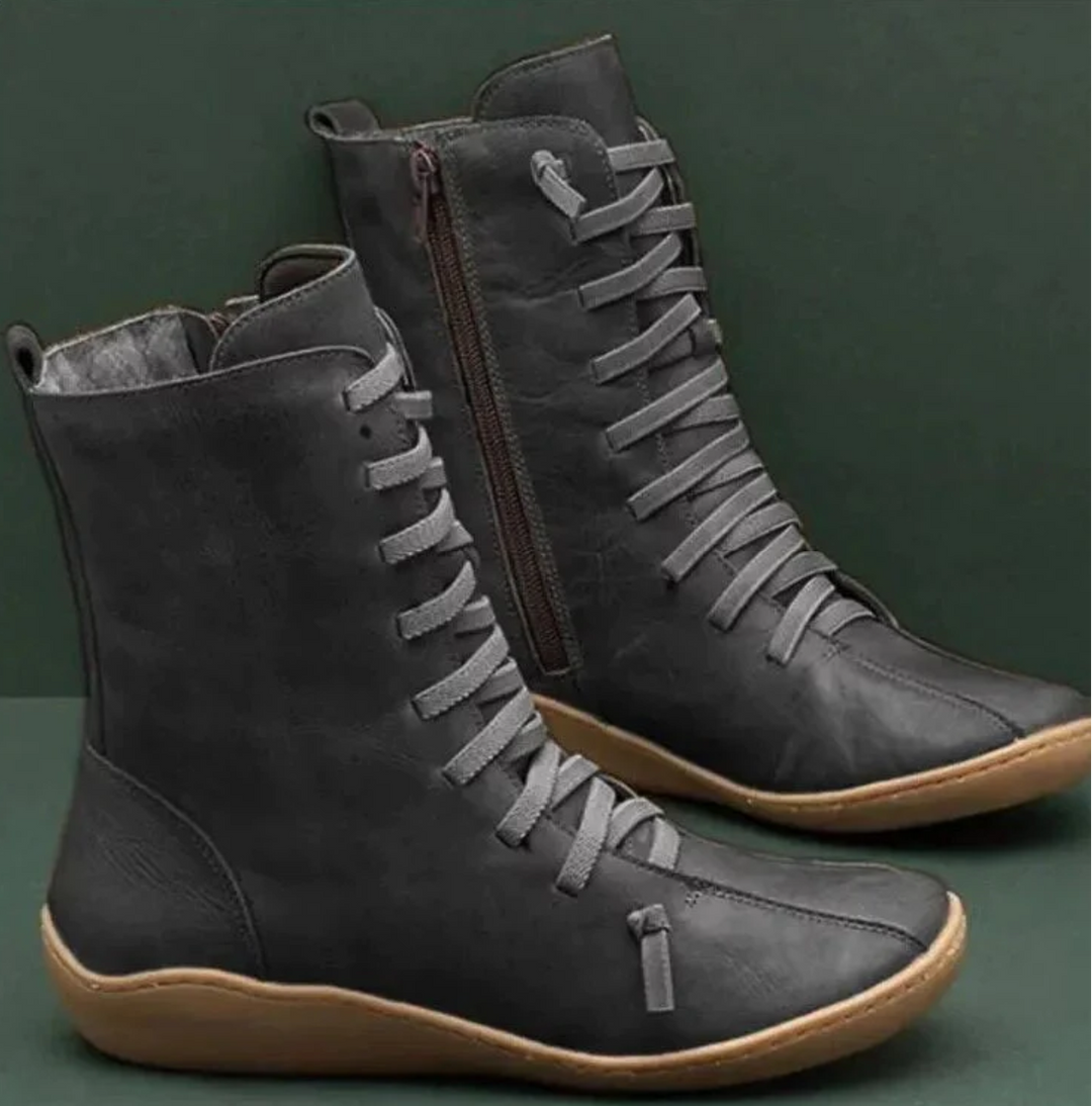 Women's Waterproof Leather Winter Boots – Durable, Warm and Perfect for Cold Weather