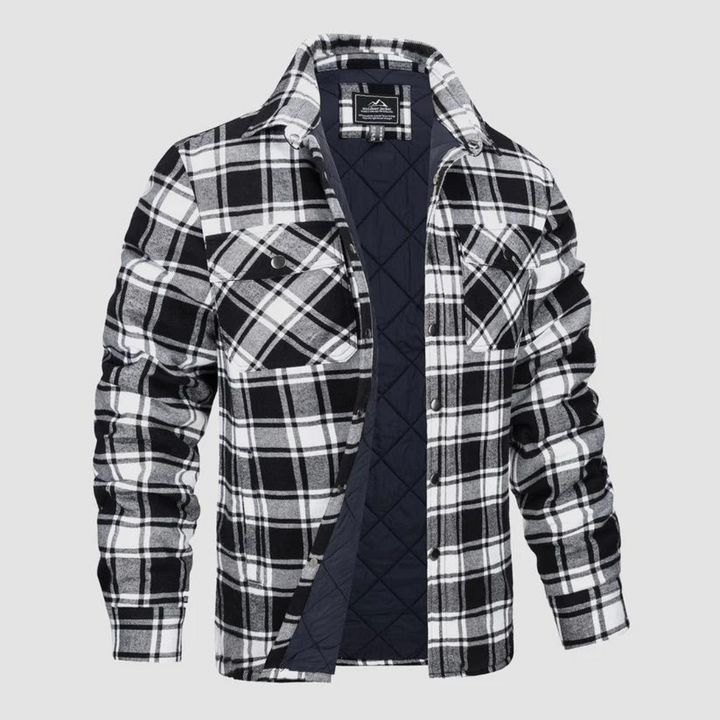 Men's Checked Lumberjack Jacket with Warm Lining – Magnus