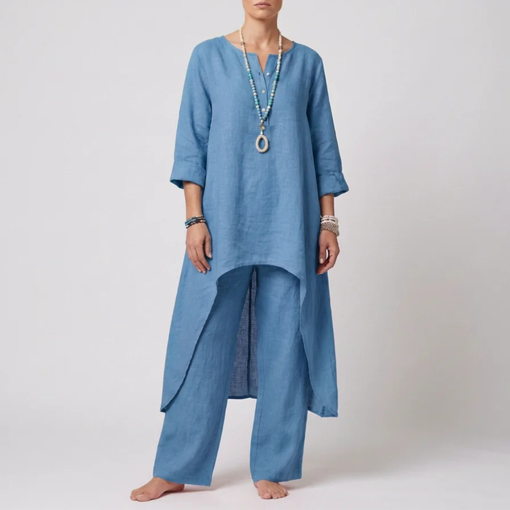 Loose Fit Tunic and Pants Set for Women