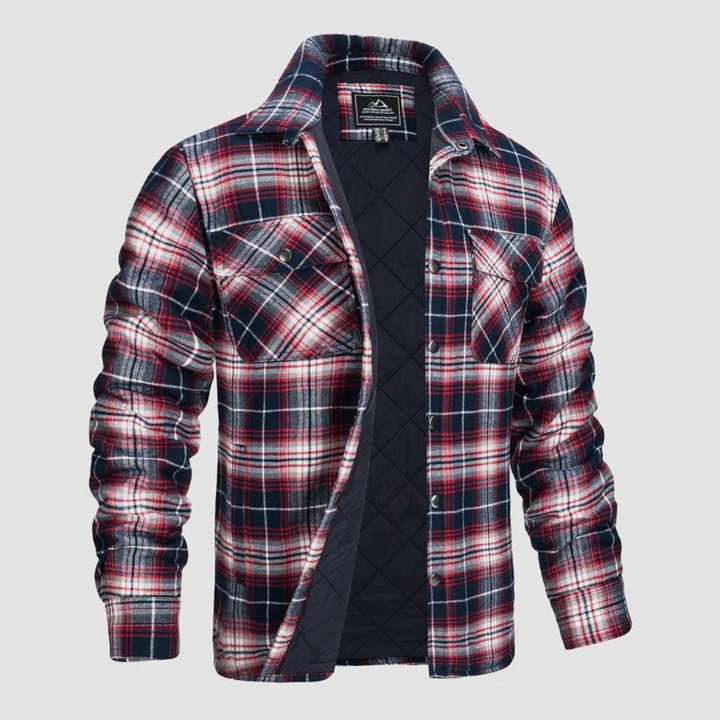 Men's Checked Lumberjack Jacket with Warm Lining – Magnus