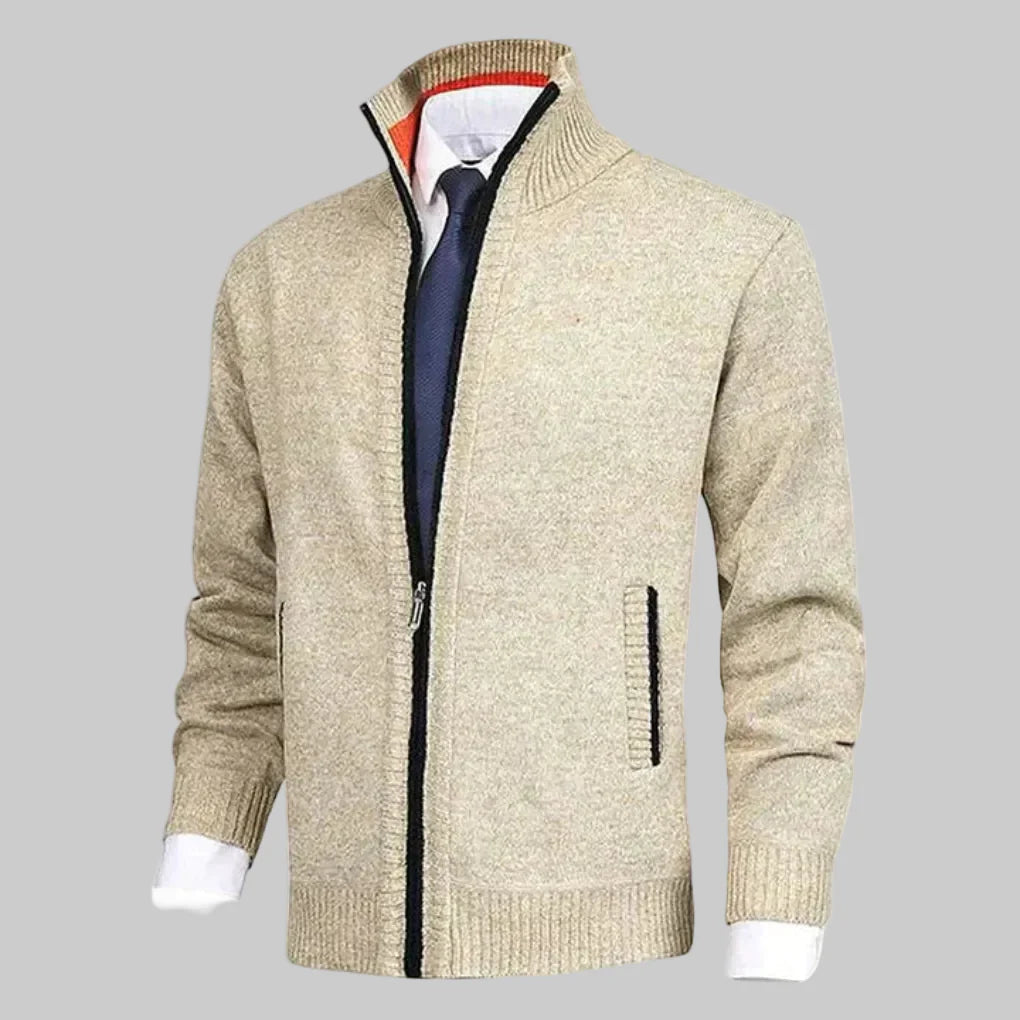 Zip-Up Cardigan for Men
