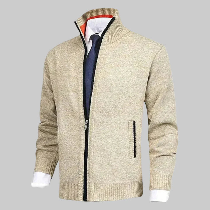 Zip-Up Cardigan for Men