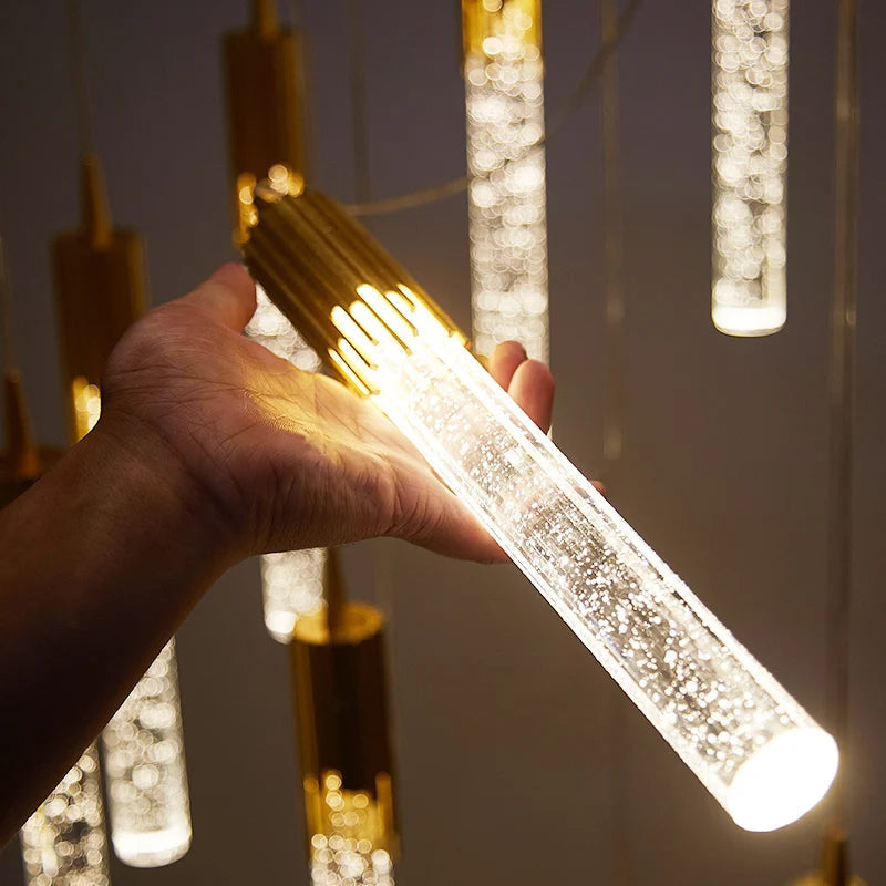 Cylindrical Glass Pendant Lamp - Lustreau
