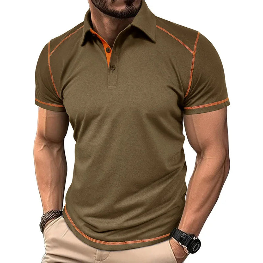 Linear Style Polo Shirt for Men