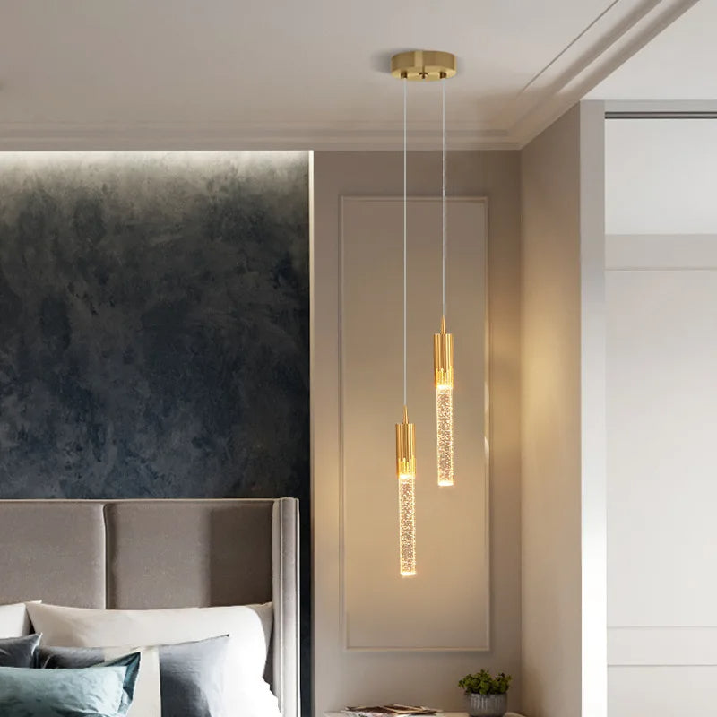Cylindrical Glass Pendant Lamp - Lustreau