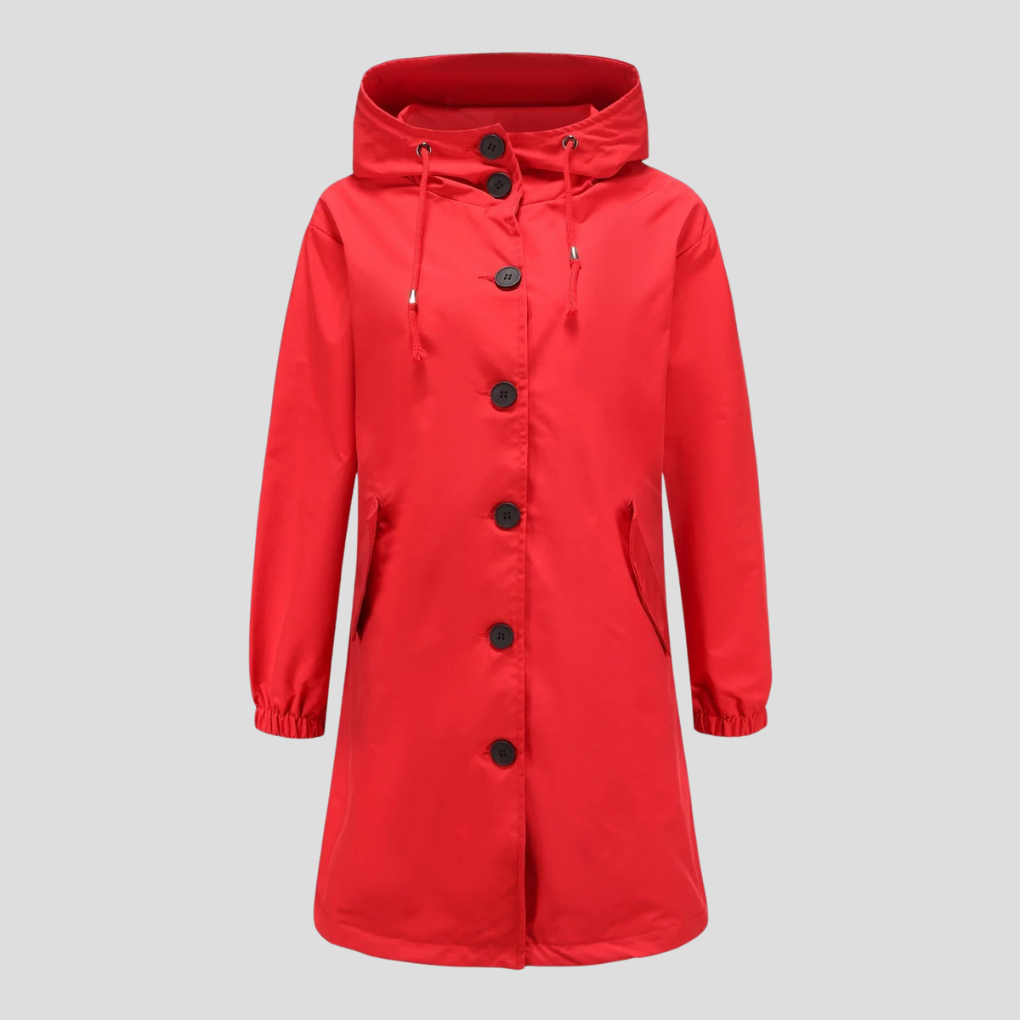 Waterproof Hooded Rain Jacket for Women