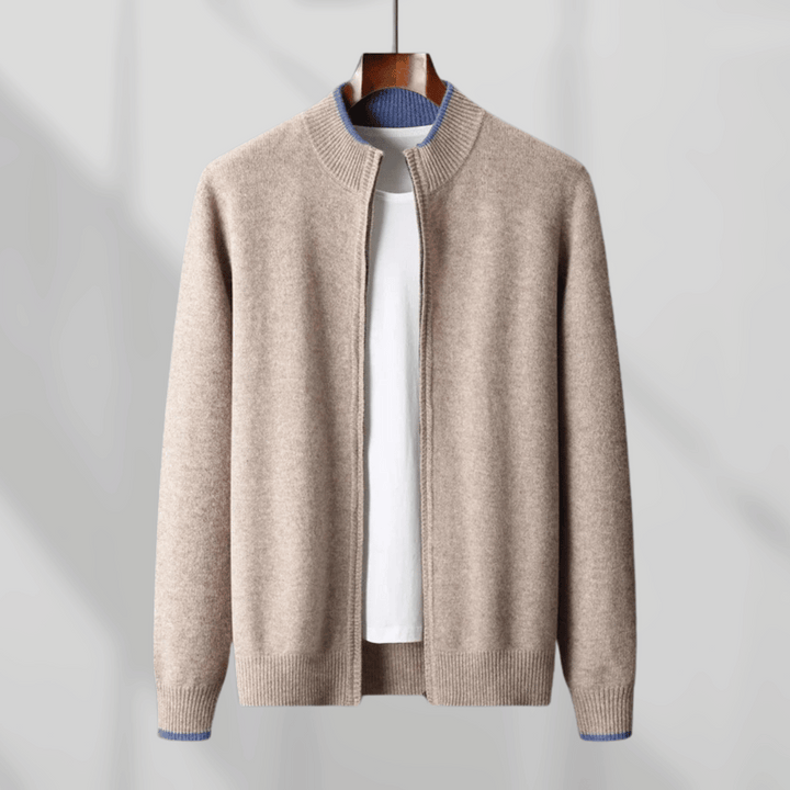Men's Cashmere Zip Jacket – Laurent
