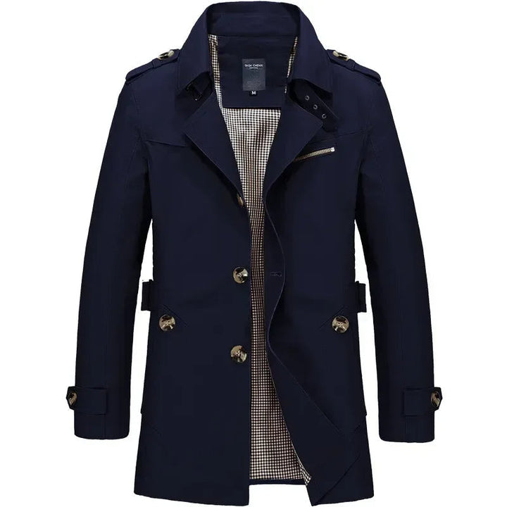 Classic Business Windbreaker Jacket for Men