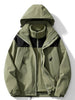 Women's 3-in-1 Waterproof and Windproof Outdoor Jacket with Removable Fleece Lining