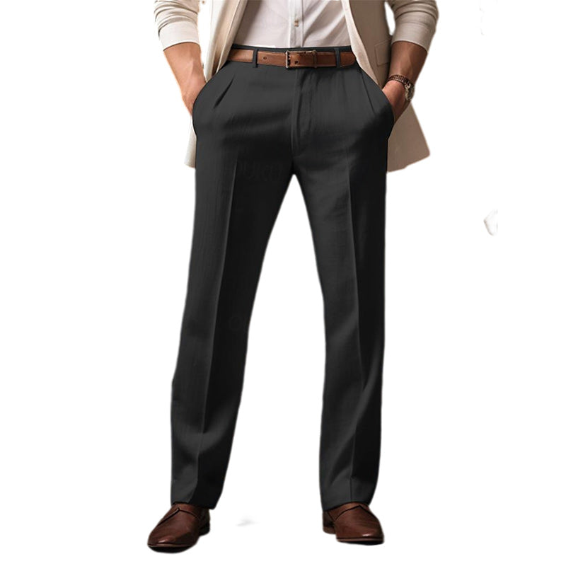 Men's Casual Cotton Pants with Straight Cut – Corbinian