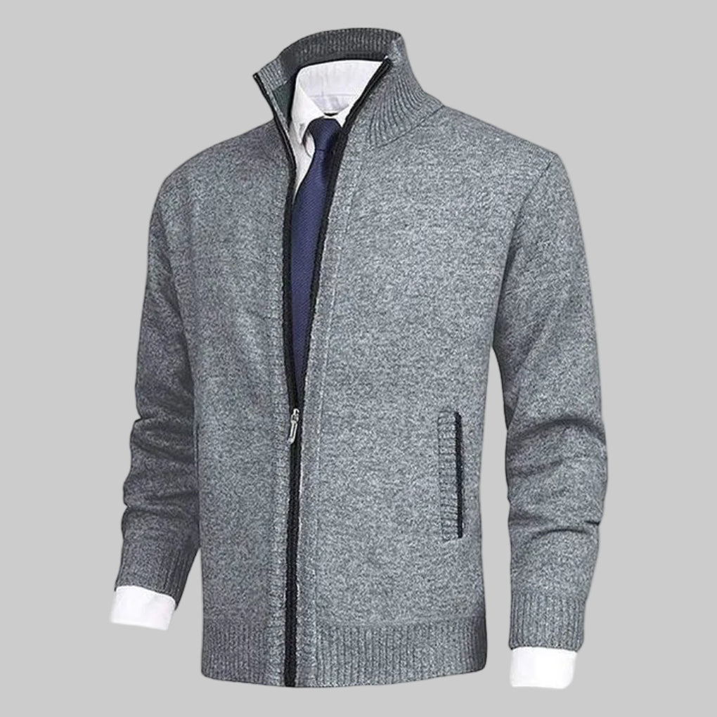Zip-Up Cardigan for Men