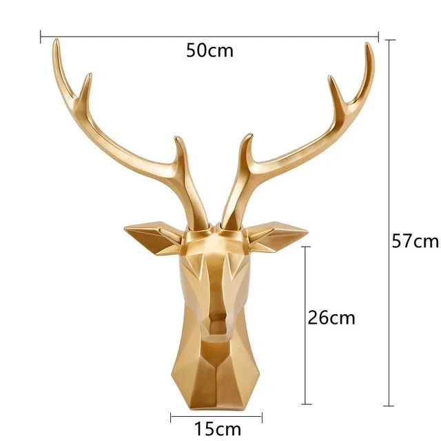 3D Deer Head Sculpture for a Majestic Atmosphere – RegalDeer