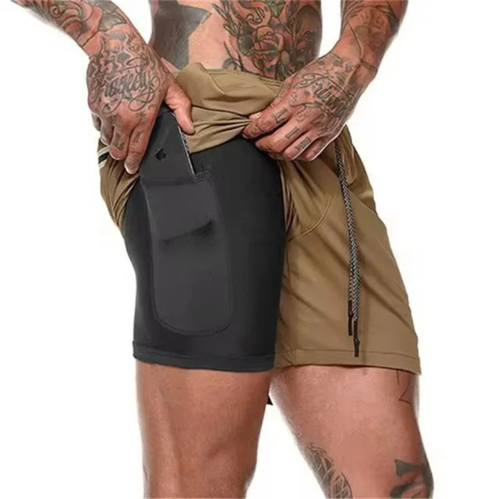 2-in-1 Men's Sport Shorts