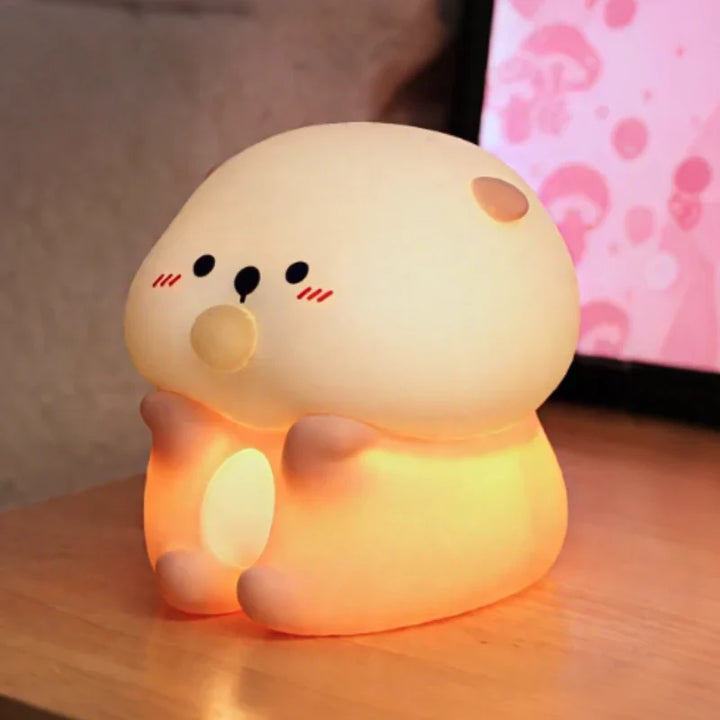 Adorable LED Night Lamp Adjustable Brightness with Sleep Timer