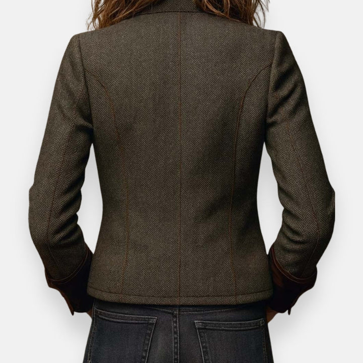 Women's Tailored Coat – With Buttons, Suitable for Spring and Autumn