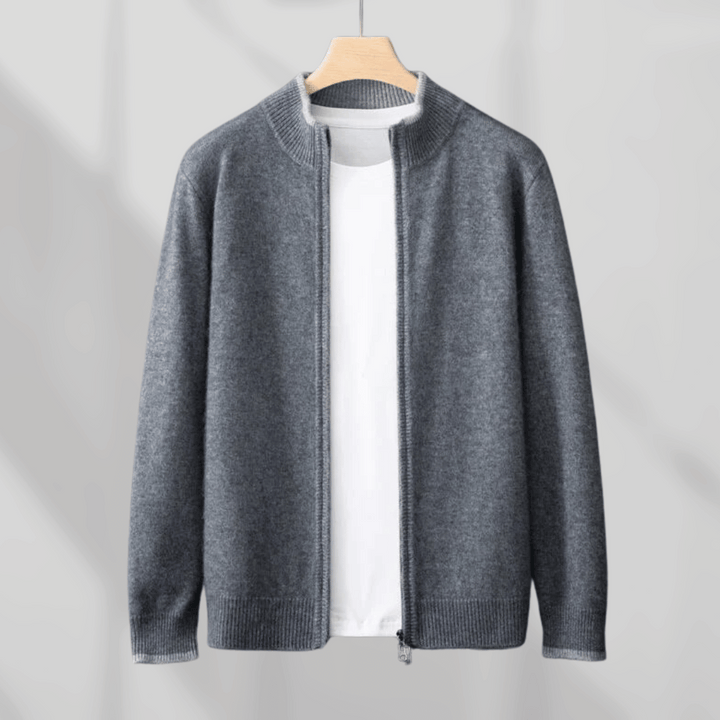 Men's Cashmere Zip Jacket – Laurent