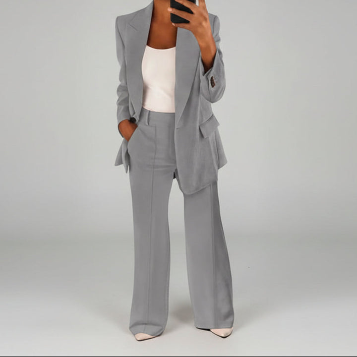 Women’s Pantsuit with Wide-Leg Trousers