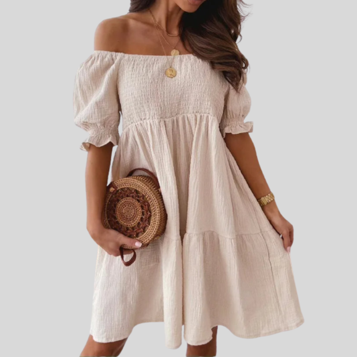 Elegant One-Shoulder Mini Dress for Summer