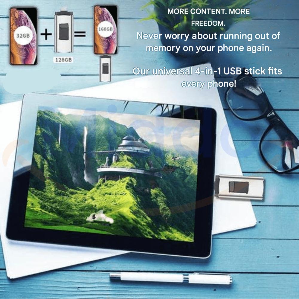 4-in-1 Flash Drive for Any Device - DataFlex
