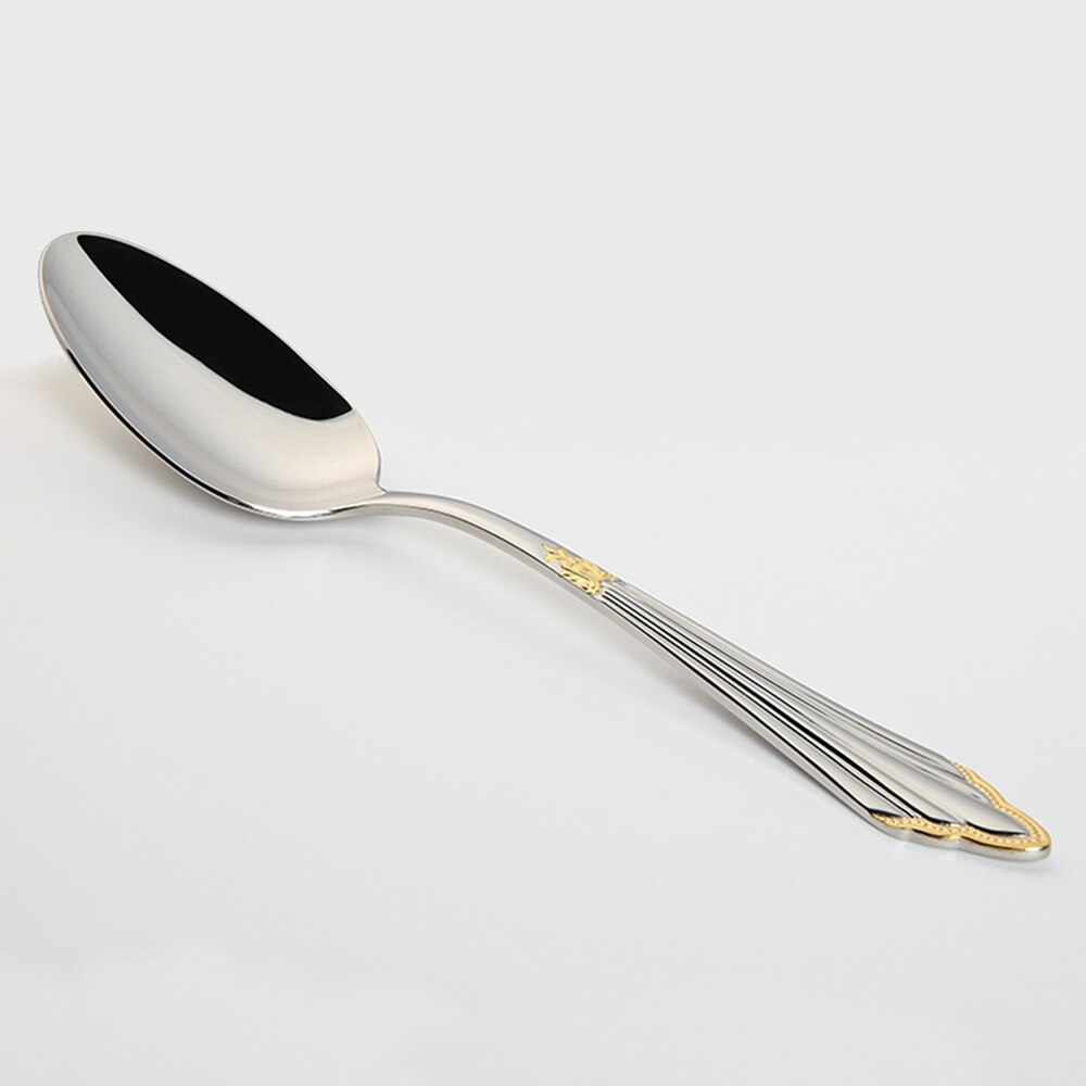 24- or 48-Piece Gold-Finish Stainless Steel Cutlery Set – GlowCut