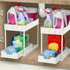 2-Tier Organizer with Hooks and Cup – Smart, Stable Storage System for Under the Sink or Worktop