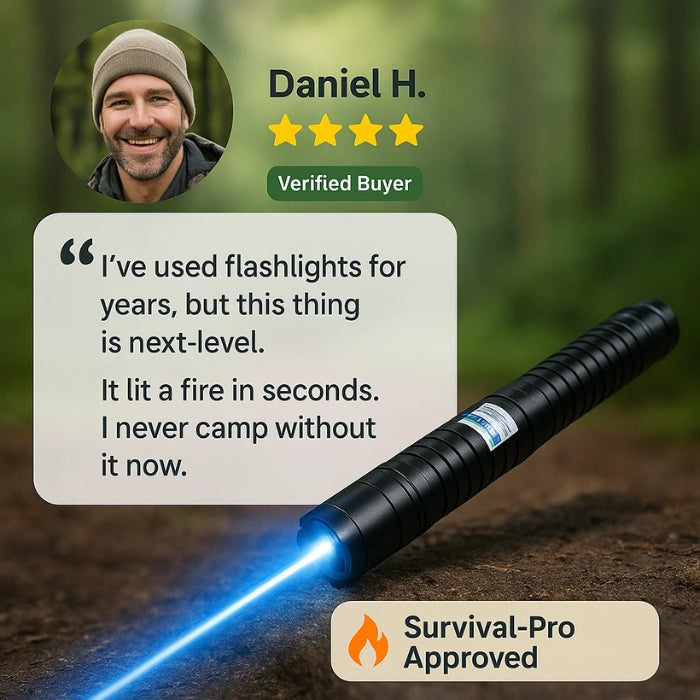 AeroForge Pro Laser Flashlight Provides Brilliant Waterproof Light for Outdoor Survival