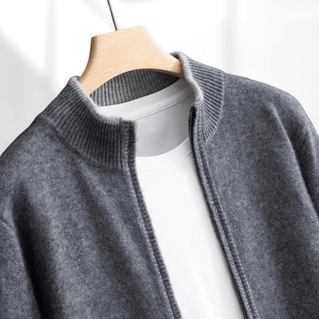 Men's Cashmere Zip Jacket – Laurent