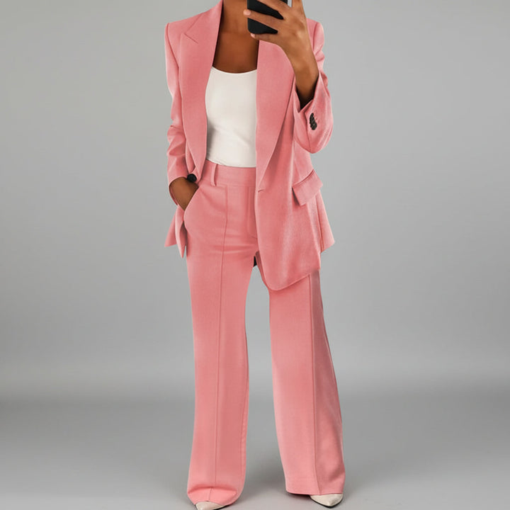 Women’s Pantsuit with Wide-Leg Trousers